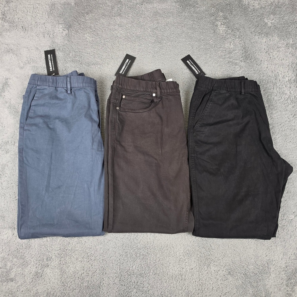 Bearbottom Pants Joggers Men XL Multi Color Lot of 3 Cotton Chino Stretch NWT